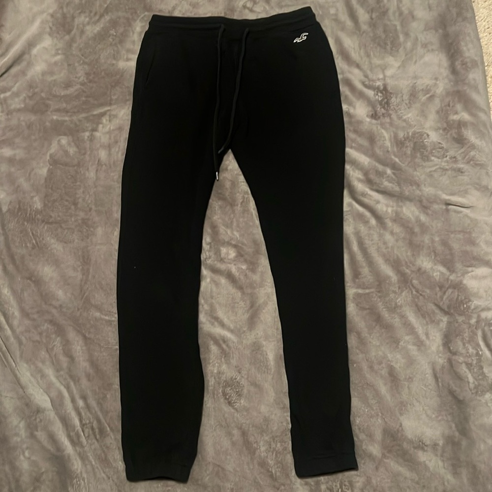 Black Hollister joggers